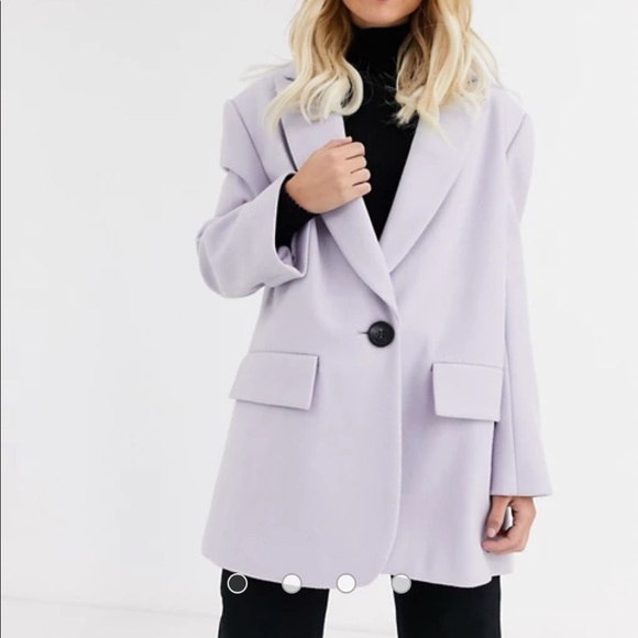 Lilac ASOS Coat - Picture 2 of 3